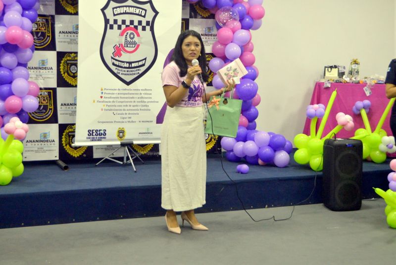 Roda de conversa para Protege Mulher na secretaria municipal de segurança Defesa Social