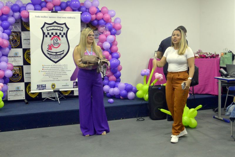 Roda de conversa para Protege Mulher na secretaria municipal de segurança Defesa Social