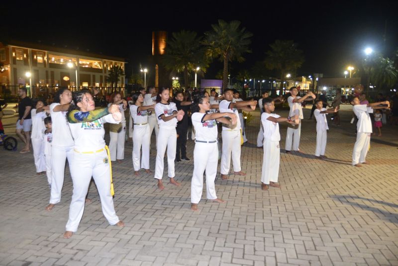 Sábado cultural mulheres no parque artes marciais no Parque Cultural Vila Maguary