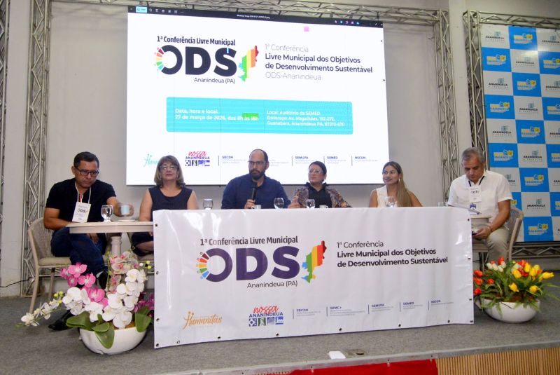 1ª Conferência Livre Municipal dos Objetivos de Desenvolvimento Sustentável (ODS) no auditório da SEMED
