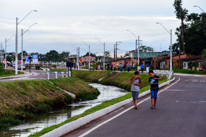 Entrega de Macrodenagem e Infraestrutura Viária do Trecho I dos Canais Maguariaçu