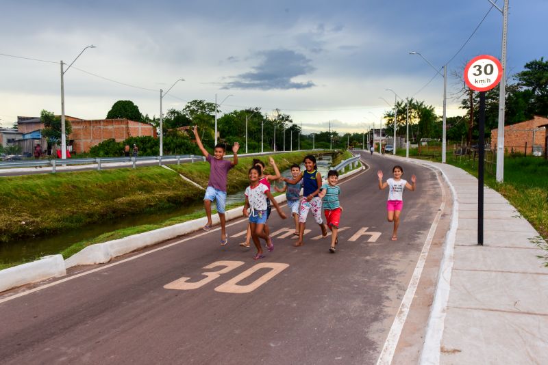 Entrega de Macrodenagem e Infraestrutura Viária do Trecho I dos Canais Maguariaçu
