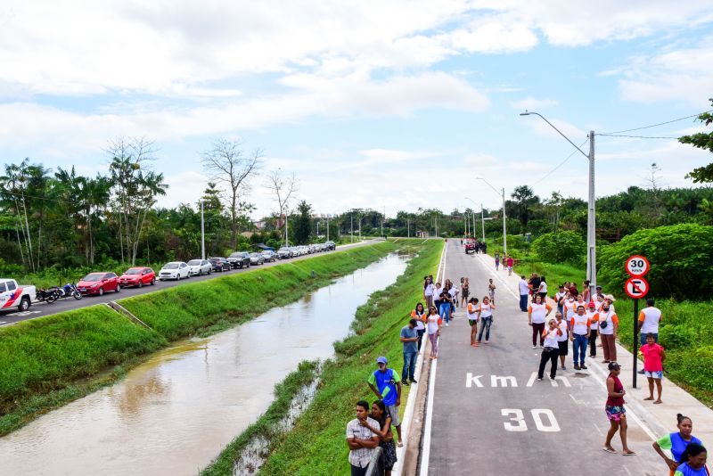 Entrega de Macrodenagem e Infraestrutura Viária do Trecho I do Canal das Toras