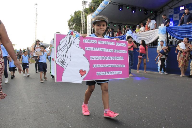 Caminhada Escolar em Alusão à Independência do Brasil lado Norte na Arterial 18