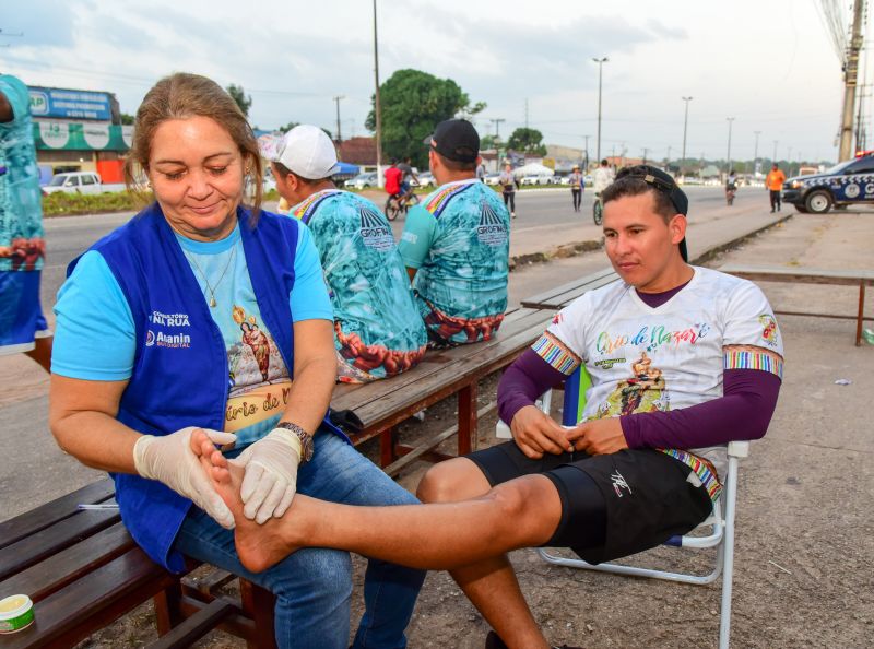 Ponto de apoio para Romeiros no Colégio Salesiano Nossa Senhora Do Carmo e Defesa Civil no Mercado Central de Ananindeua