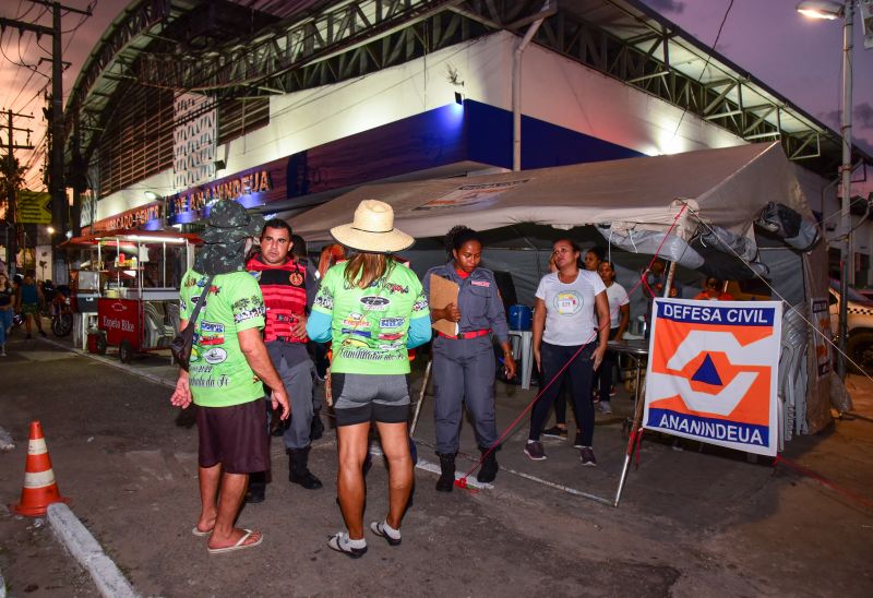 Ponto de apoio para Romeiros no Colégio Salesiano Nossa Senhora Do Carmo e Defesa Civil no Mercado Central de Ananindeua