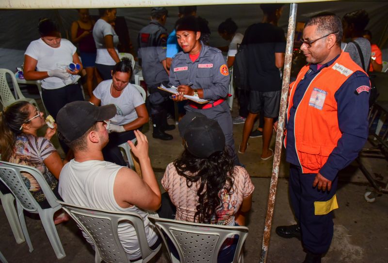 Ponto de apoio para Romeiros no Colégio Salesiano Nossa Senhora Do Carmo e Defesa Civil no Mercado Central de Ananindeua