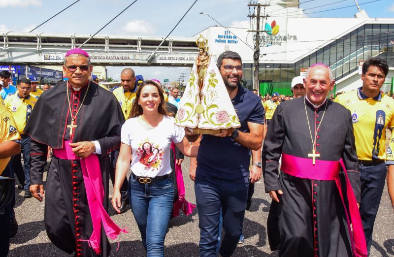 Círio 2022 Traslado da Imagem Peregrina de Nossa Senhora de Nazaré em Ananindeua, recebida pelo Prefeito Dr Daniel