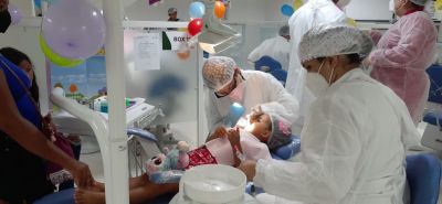 notícia: Crianças e jovens do CRAS Santana do Aurá recebem atendimento odontológico