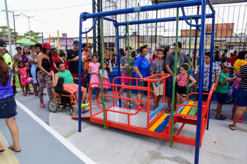 Inauguração da praça professora Maria de Fátima no conjunto Guajará I
