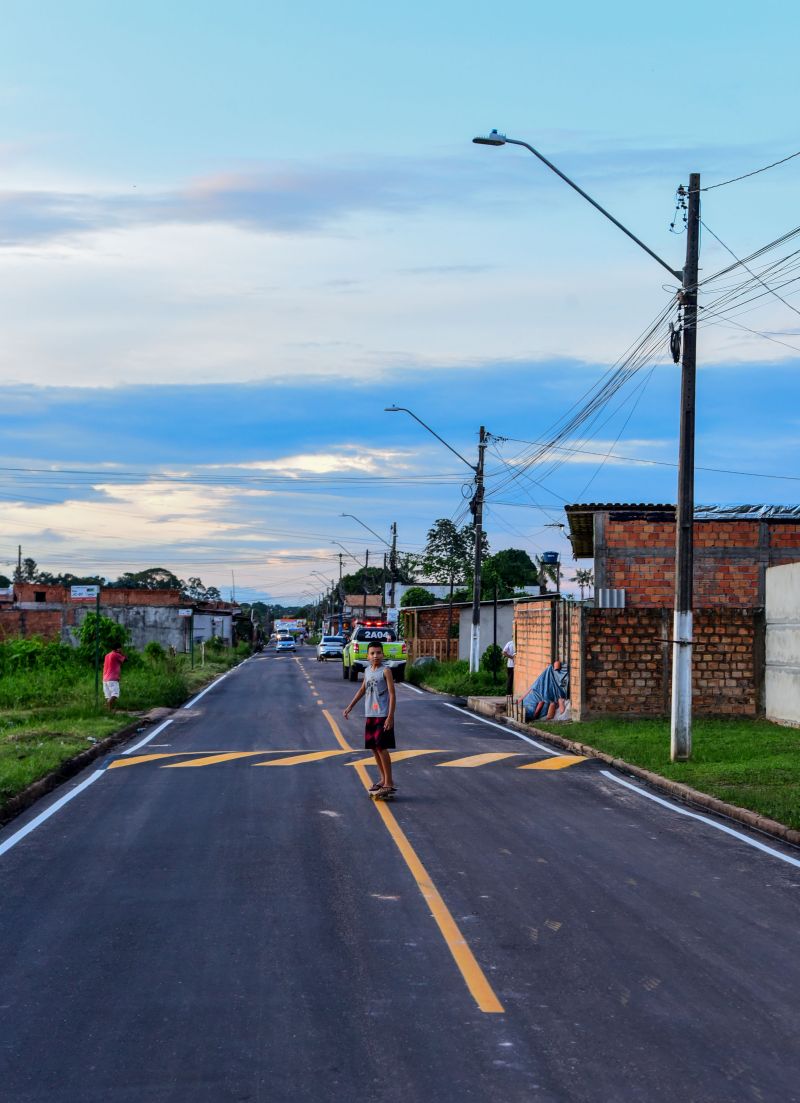 Inauguração Asfáltica no Conjunto Girassol no Bairro Águas Brancas