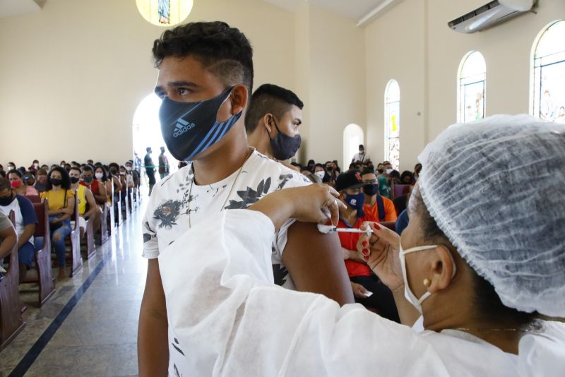 Vacinação Covid na Paróquia de Nossa Senhora do Amparo