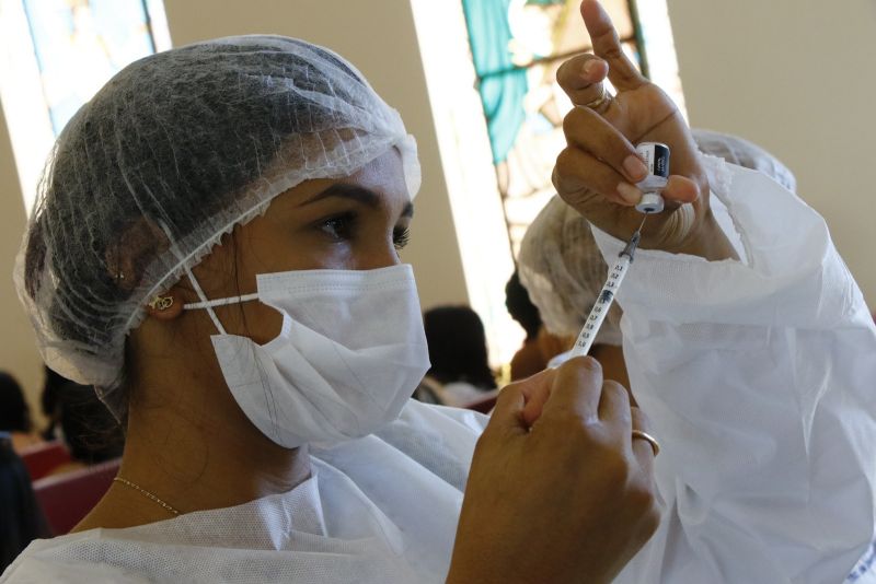 Vacinação Covid na Paróquia de Nossa Senhora do Amparo