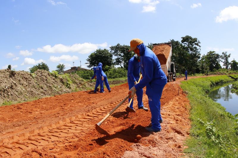 Obras em Andamento no Canal Maguariaçu, avenida Ananin com a WE 31 - Levilândia