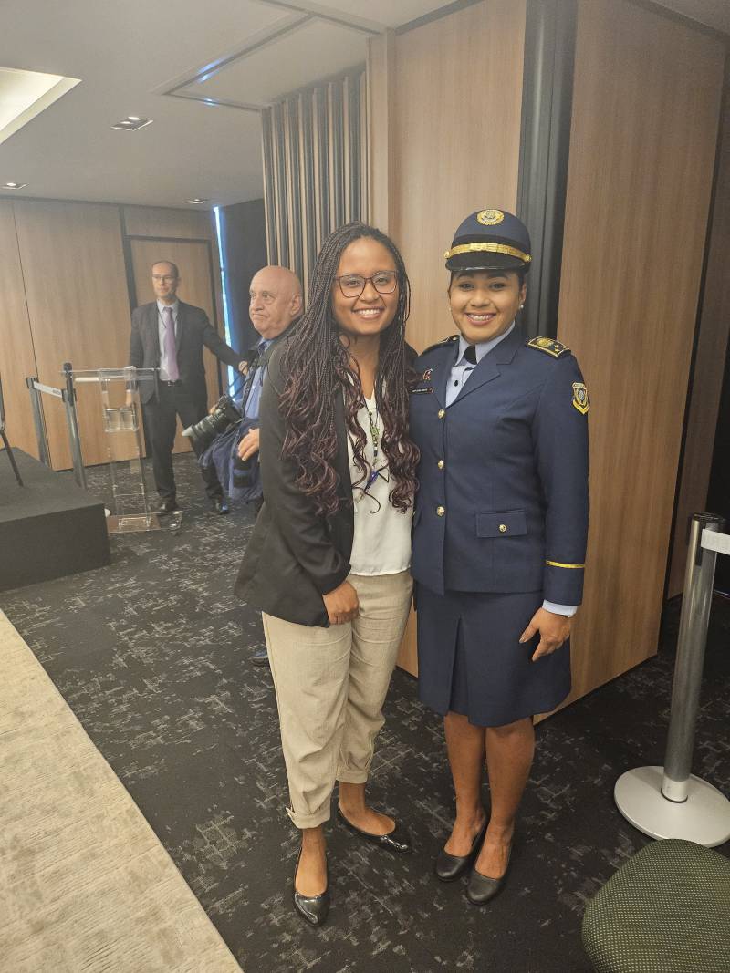 Coodenadora do Pronasci, Tamires Sampaio e Comandante Renata Risuenho.