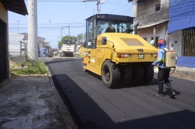 galeria: Serviço de Asfaltamento no conjunto Amapá no bairro Curuçambá