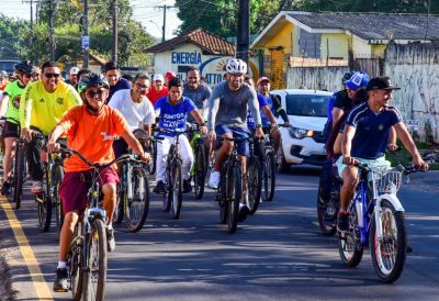 notícia: Prefeitura de Ananindeua realiza cicleata, corrida e motocicleta no Icuí.