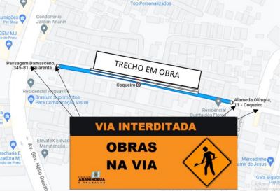 notícia: Trecho da passagem Damasceno serão interditados para passar por obras de drenagem