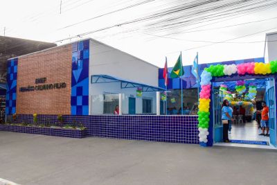 notícia: Entrega da escola Hermínio Calvinho Filho marca a 50ª reinauguração escolar na Prefeitura de Ananindeua