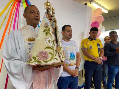 notícia: SEGEF celebra a visita da Imagem Peregrina de Nossa Senhora de Nazaré