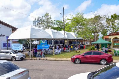 notícia: Moradores do Conjunto Roraima Amapá I são atendidos pelo programa Prefeitura em Movimento