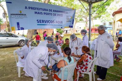 notícia: SESAU disponibiliza serviços em parceria com o “Prefeitura Em Movimento” no Curuçambá.