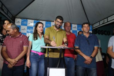 notícia: Águas lindas receberá obras de saneamento básico, drenagem, pavimentação e sinalização.