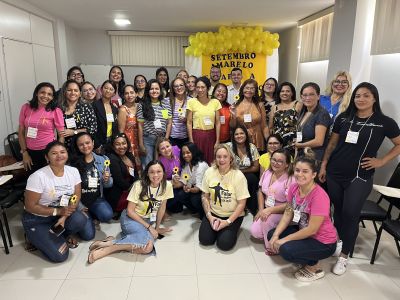 notícia: Setembro Amarelo: Servidores da SEMCAT participam de palestra sobre saúde mental.