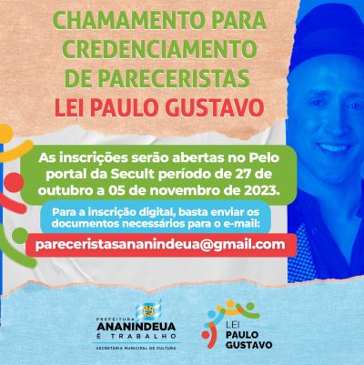 notícia: Secult de Ananindeua faz chamamento para Credenciamento de Pareceristas