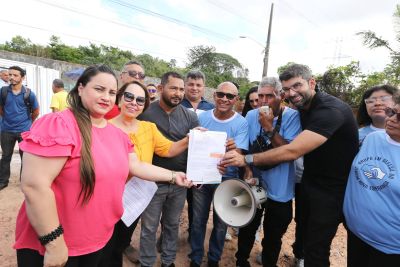 notícia: Prefeitura de Ananindeua entrega terreno para a construção da nova Unidade de Educação Infantil (UEI).