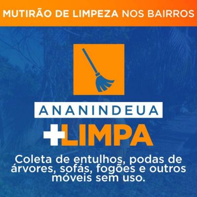 notícia: Programa "Ananindeua Mais Limpa" realiza mutirão de limpeza, conforme o calendário planejado pela SEURB