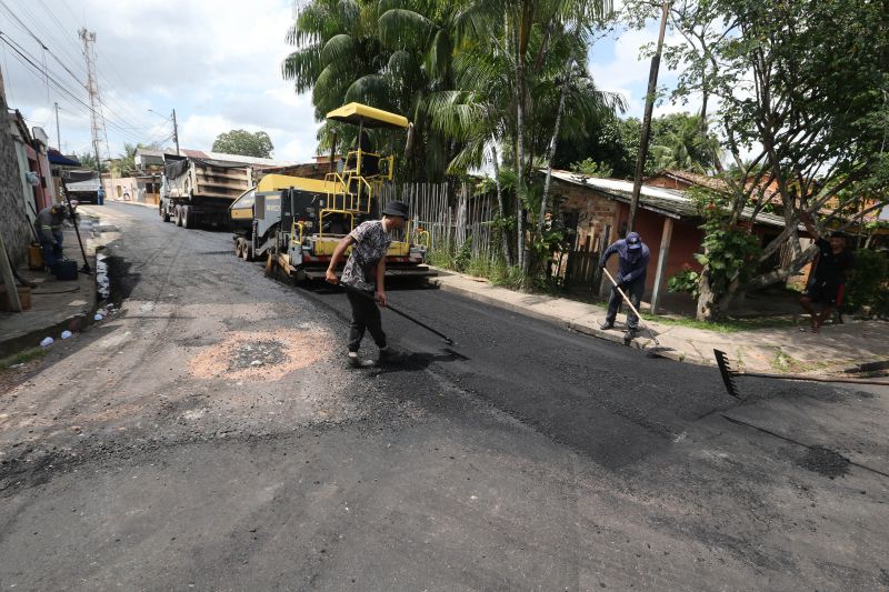 Pavimentação asfáltica do conjunto Heliolândia no bairro Distrito Industrial