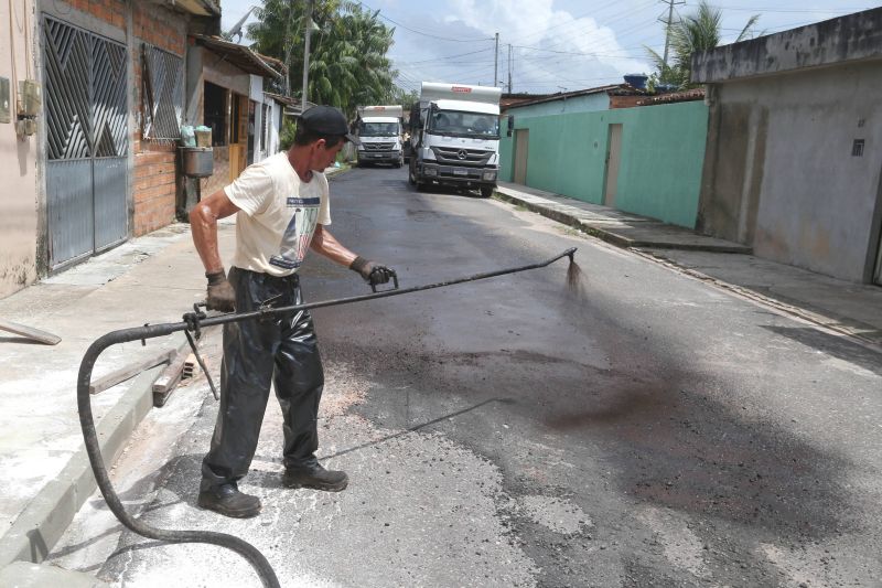 Pavimentação asfáltica do conjunto Heliolândia no bairro Distrito Industrial