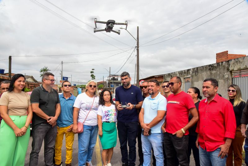 Voo inaugural para estudo de Regularização Fundiária do loteamento Jardim Florestal no bairro Icuí