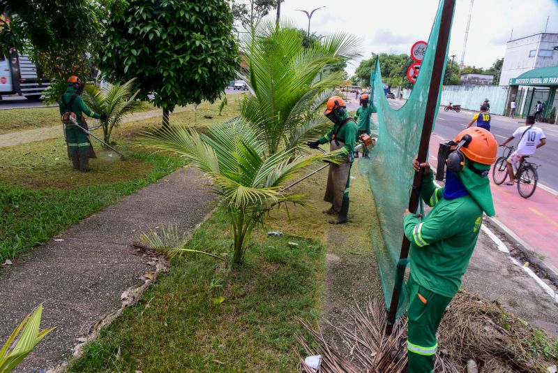 Limpeza da avenida do Icuí entre arterial 5A e avenida Independência no Icuí