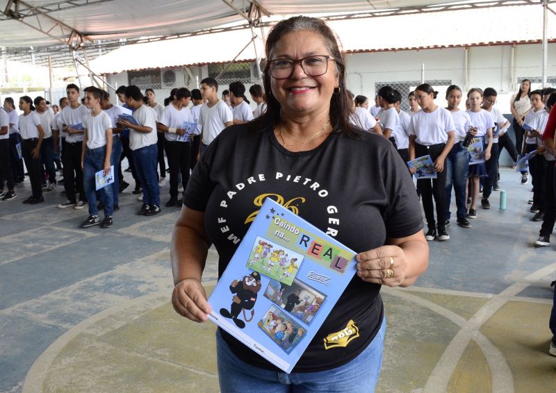 Assinatura do termo de Cooperação Técnica e Lançamento do Programa Proerd 2024 e entrega do Material de apoio PROERD na EMEF Padre Pietro Gerosa