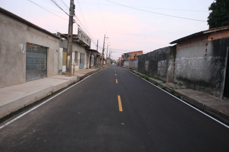 Inauguração de ruas pavimentadas no conjunto Paar, rua Xingu e tv Salinópolis
