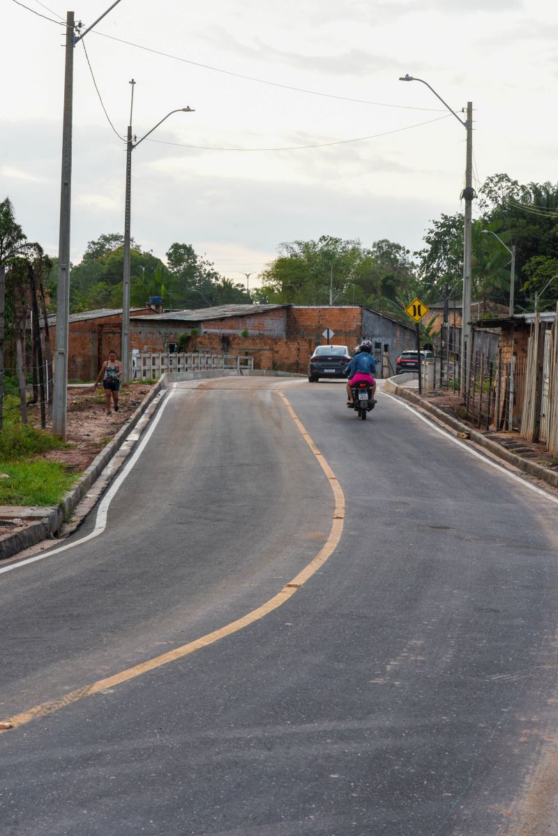 Imagens da nova estrada do Ariri no bairro do 40 horas