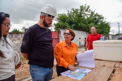 galeria: Visita técnica ás obras da unidade de educação infantil, através do Programa Creche por Todo Pará, no bairro do Curuçambá