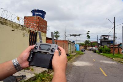 galeria: Voo inaugural para estudo de Regularização Fundiária do loteamento Jardim Florestal no bairro Icuí