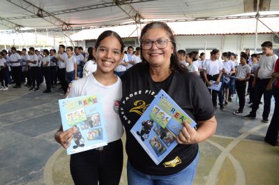 galeria: Assinatura do termo de Cooperação Técnica e Lançamento do Programa Proerd  2024 e entrega do Material de apoio  PROERD na EMEF Padre Pietro Gerosa