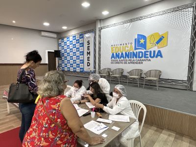 notícia: Secretaria Municipal de Educação de Ananindeua imuniza servidores contra a covid-19 e a gripe
