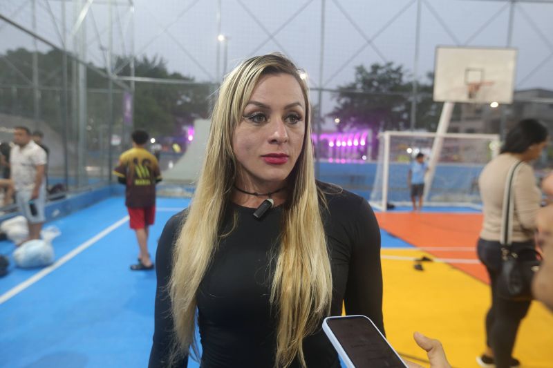 Abertura do Projeto Bom de Bola Bom Escola na praça Tancredo Neve bairro Cidade Nova