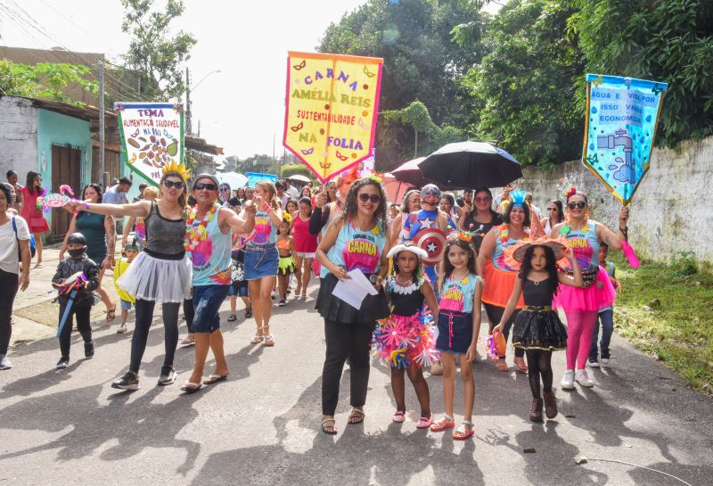 Carna Kids na escola EMEF Amélia Reis no bairro Centro