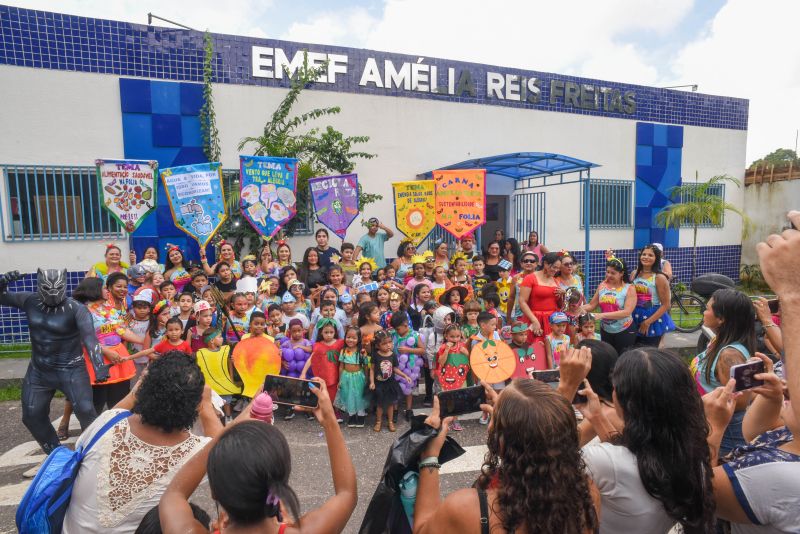 Carna Kids na escola EMEF Amélia Reis no bairro Centro