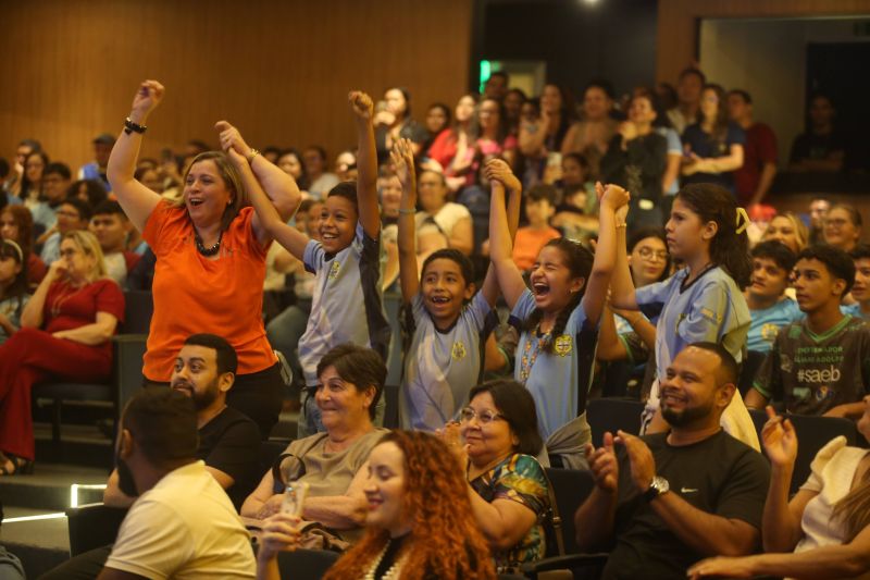 Lançamento da Olimpíada Pedagógica de Língua Portuguesa e de Matemática 2025 Teatro Vila Parque Maguary
