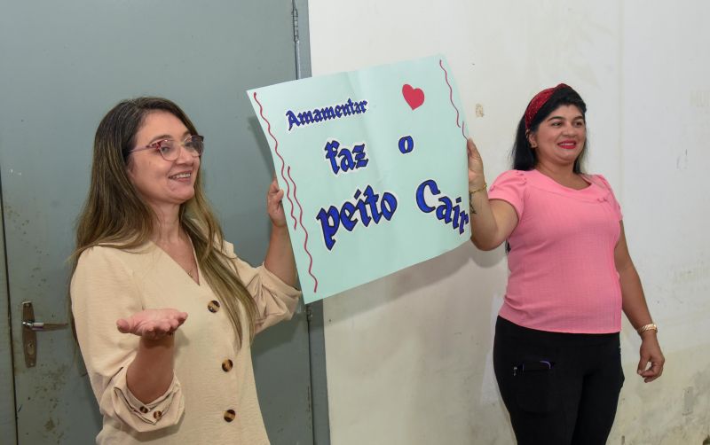 Ação agosto dourado no CRAS Estrela Ananin no conjunto Júlia Seffer
