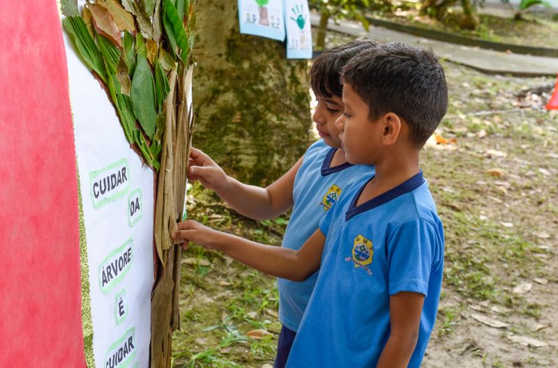 Atividades alusiva ao Dia da Árvore no parque Seringal