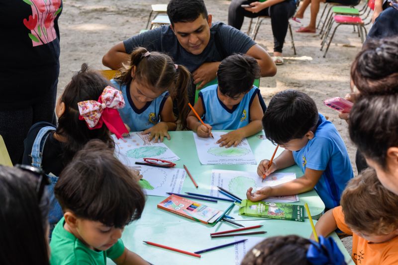 Atividades alusiva ao Dia da Árvore no parque Seringal