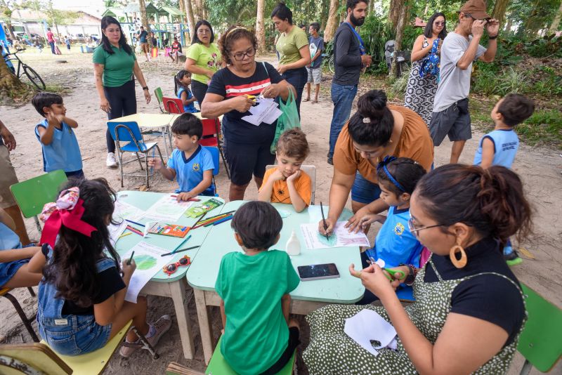 Atividades alusiva ao Dia da Árvore no parque Seringal